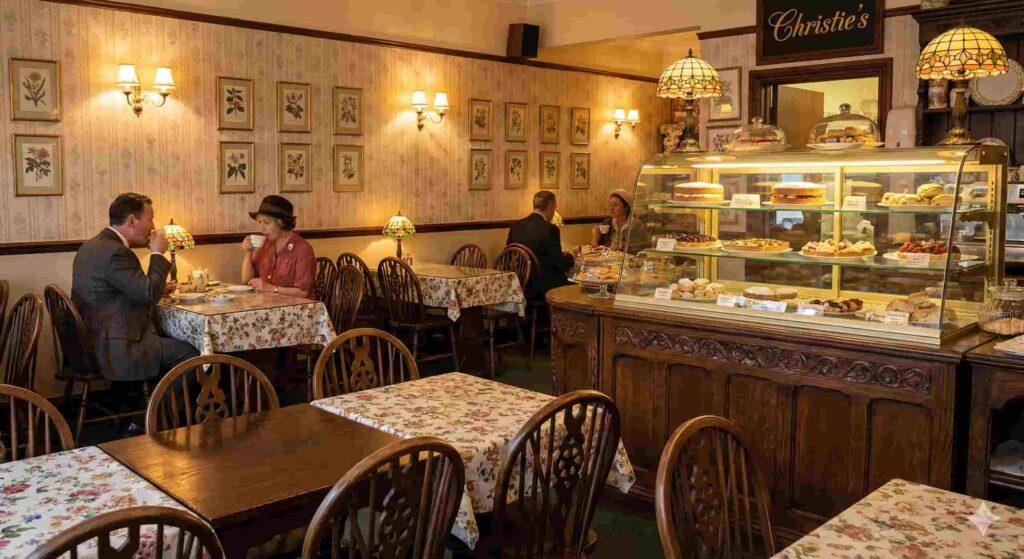 Christie Harajuku retro tea room interior 1980s style