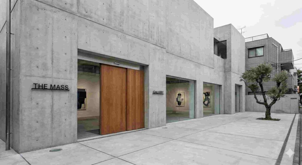 The Mass art gallery Harajuku concrete architecture